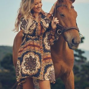 SPELL X BABYANYTHING X ELLE FERGUSON Rumor Print Shirt/Dress